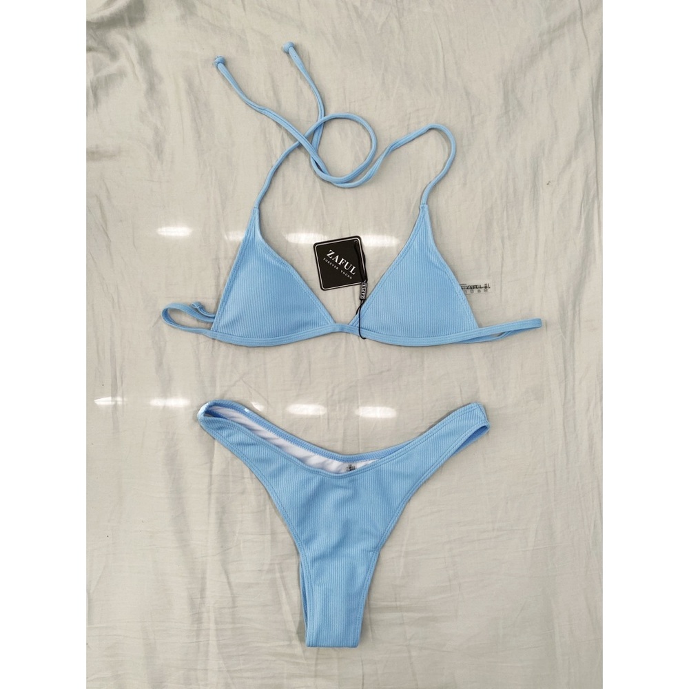 NWT Zaful Bikini S top and L bottom